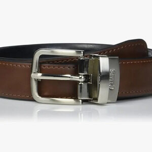 NWT Chaps Boys' Big Rerversible Belt, Rich Tan/Black, Extra Large (34-36)